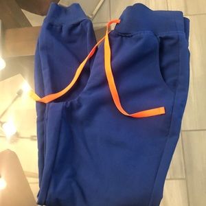 Figs high waist Zamora scrub joggers XXS/P winning blue